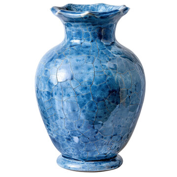 recommend clip art: Blue ceramic decorative vase clip art