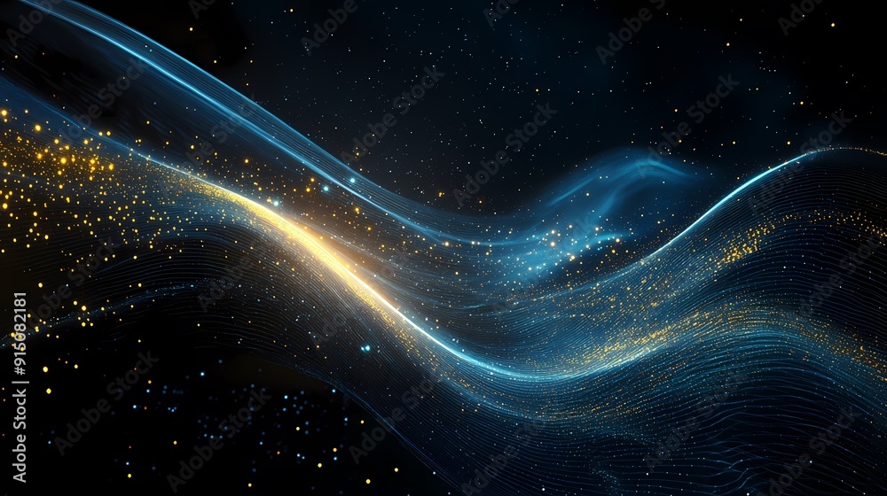 Wall mural astronomical purple blue galaxy sky with stars and planets. spiral galaxies twist like holes