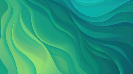 Naklejka premium Abstract Green and Blue Swirls