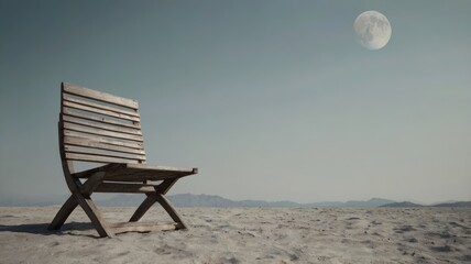 beach chair on the beach