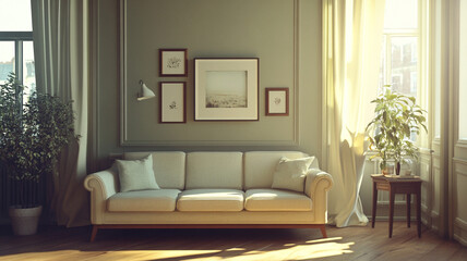 Fototapeta premium living room interior