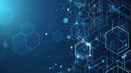 Fototapeta premium Abstract Blue and White Digital Network Background