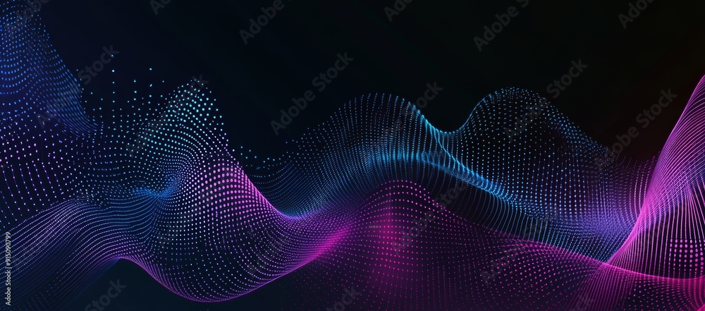 Poster dot point connection with gradient line. design concept, internationalization social network or busi
