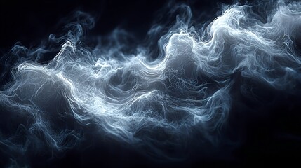 Fototapeta premium Abstract Swirling Light Trails in a Dark Background