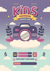 Playful Kids Photoshoot Carnival Flyer Template