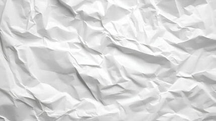 Obraz premium white crumpled and creased glued wrinkled paper poster texture background