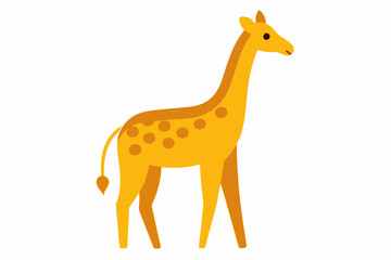 Fototapeta premium A cute Giraffe vector illustration