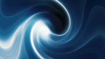 Blue looped background of twisted swirling energy magical glowing light lines abstract background energy futuristic rays