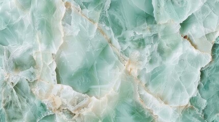 Light Green Marble Texture with Veins.