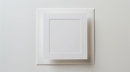 White minimalist invitation template