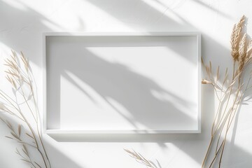 White minimalist invitation template