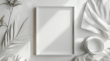 White minimalist invitation template