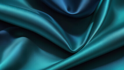 Fototapeta premium Dark blue mint sea teal jade emerald turquoise light blue abstract silk background