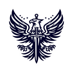 EAGLE AND SWORD VECTOR LOGO