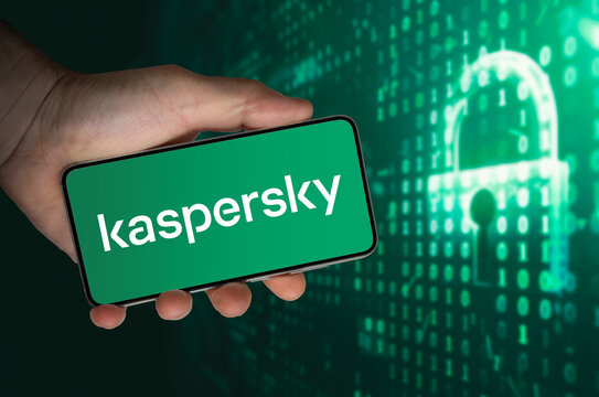 Kaspersky Lab - antivirus provider displayed on mobile device