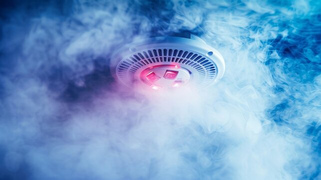 Active smoke detector and fire alarm system ensuring safety in smart homes and warehouses