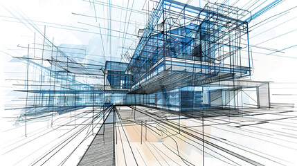 The Fascinating World of Abstract Architectural Drawings: A Blend of Creativity and Innovation. Showcasing Unconventional Designs and Inspiring Spatial Concepts.