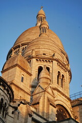 Obraz premium Dome of the Basilica of the Sacred Heart in Paris in France