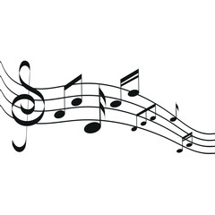 Ornamental Music Notes