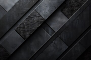 Abstract Black Geometric Pattern