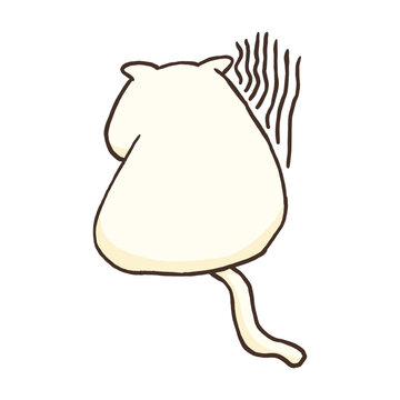 recommend clip art: cute kawaii cat sulking clipart illustration