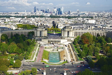 View of Paris from Eiffel Tower, France