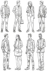 A group of people standing together in a single frame