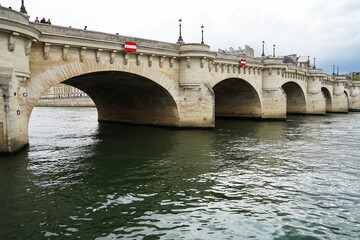 Fototapeta premium Palace of Justice along the Seine River in Paris, France