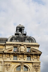 Obraz premium Detail of Orsay Museum in Paris, France