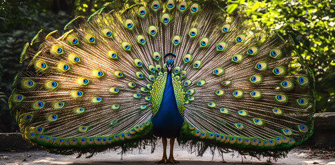 Obraz premium Beautiful peacock image