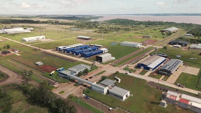 Parque industrial, Posadas, Misiones, in Argentina.