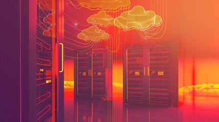 Cloud Computing Data Center Interior