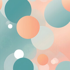 Abstract minimalist background featuring a smooth gradient of colors. With geometric shapes, lines and circles.