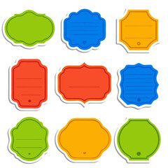 Colored labels collection Vector (13)