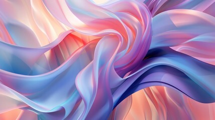 Obraz premium Abstract Swirling Pastel Colors