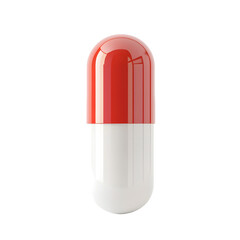 3D icon a perfect capsule isolated on transparent background