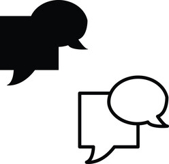  Cute vector speech bubble set, Hand drawn set of speech bubbles with handwritten for book, card, business, poster design. Vector illustration design for fashion fabrics, textile graphics.