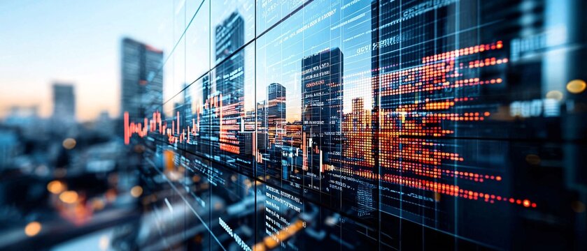 A wide-angle magazine-style photo showing the impact of private equity in diversifying portfolios, with a mix of global markets and emerging sectors