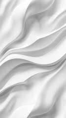 Obraz premium The smooth white fabric flows gracefully, forming gentle curves and waves under soft lighting