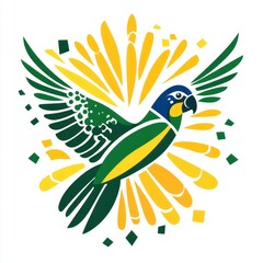 Naklejka premium Brazil vector logo 