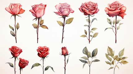 a collection of roses by person.