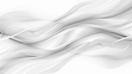 Obraz premium Soft, white fabric gracefully flows and intertwines, creating an elegant and serene visual effect