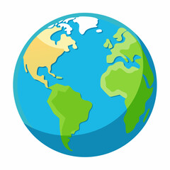 World globe art vector illustration