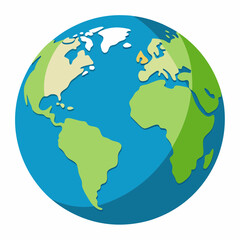 World globe art vector illustration