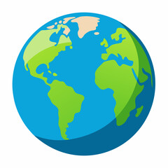World globe art vector illustration
