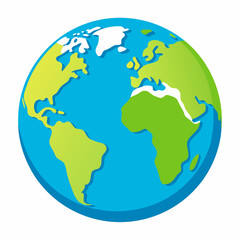World globe art vector illustration