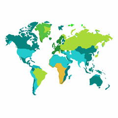 World globe art vector illustration