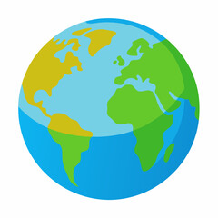 World globe art vector illustration