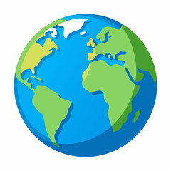 World globe art vector illustration