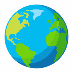 World globe art vector illustration